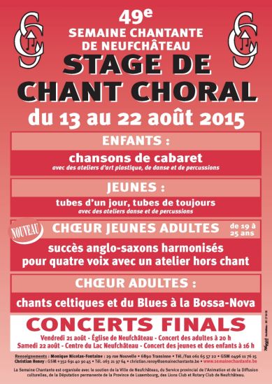 Semaine chantante de Neufchâteau