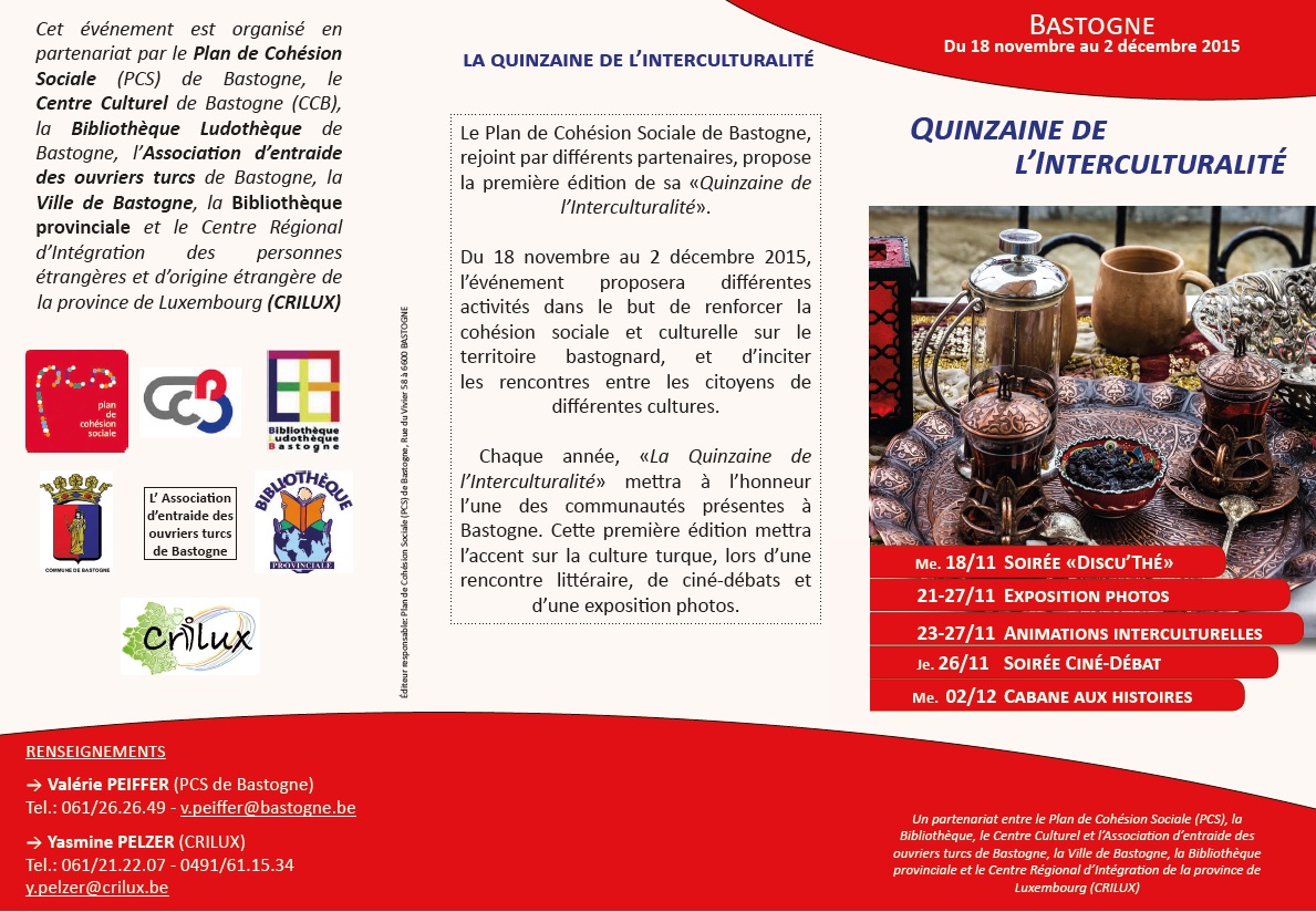 Quinzaine de l’interculturalité à Bastogne