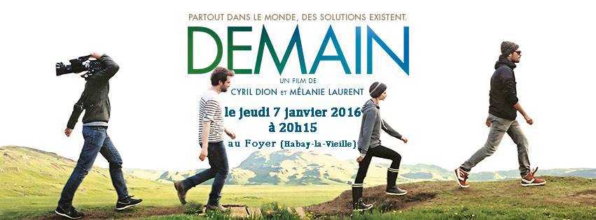 Demain” de Mélanie Laurent et Cyril Dion  au ciné Ciné Patria Virton