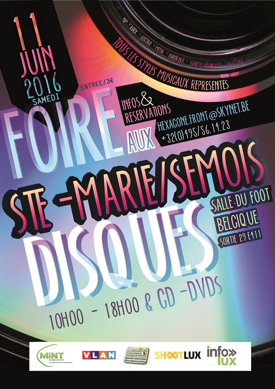 Foire aux Disques et Cd-Dvd’s à Sainte-Marie s/Semois