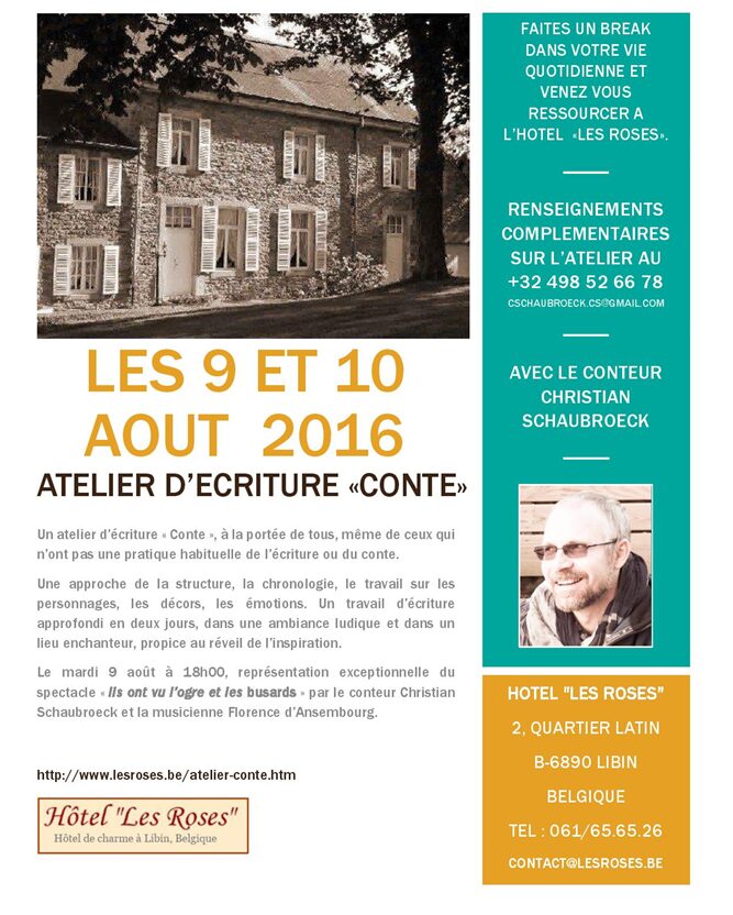 Atelier d’écriture « Conte » à Libin