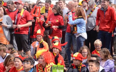 le match de football qui opposait la Belgique à l’Irlande Photos de Laurence Poncin