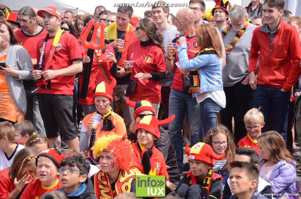 le match de football qui opposait la Belgique à l'Irlande Photos de Laurence Poncin