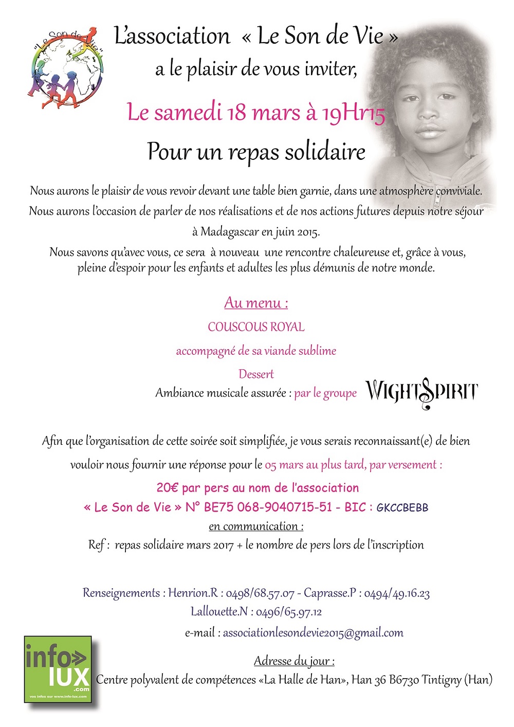 repas solidaire tintigny