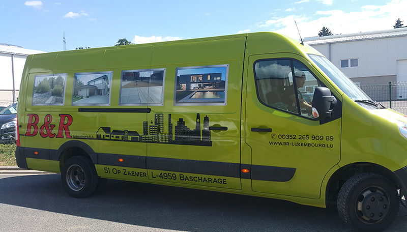 autocollant camionette