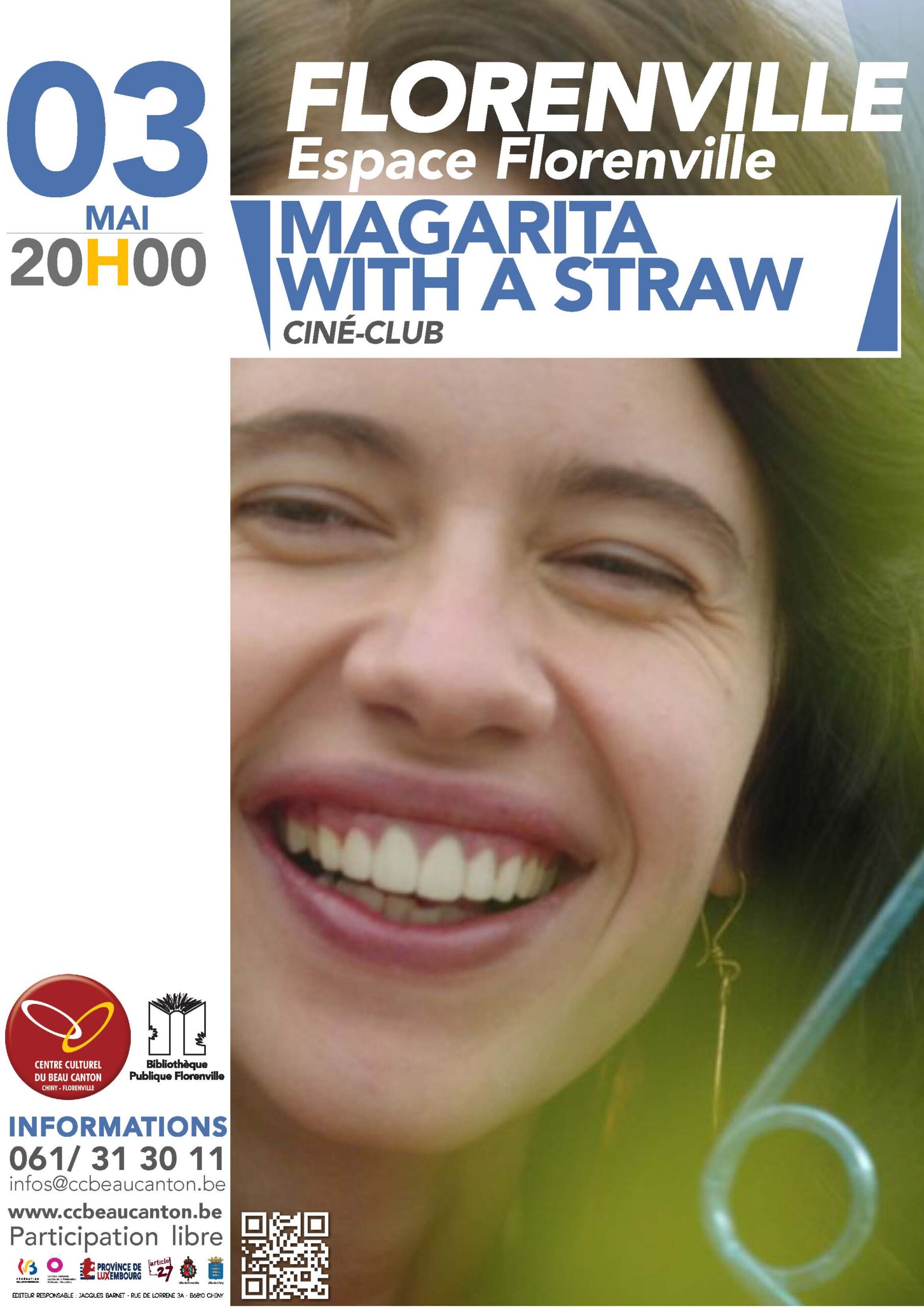 CINE-CLUB : MAGARITA IN THE STRAW – L’amour malgré le handicap à Florenville