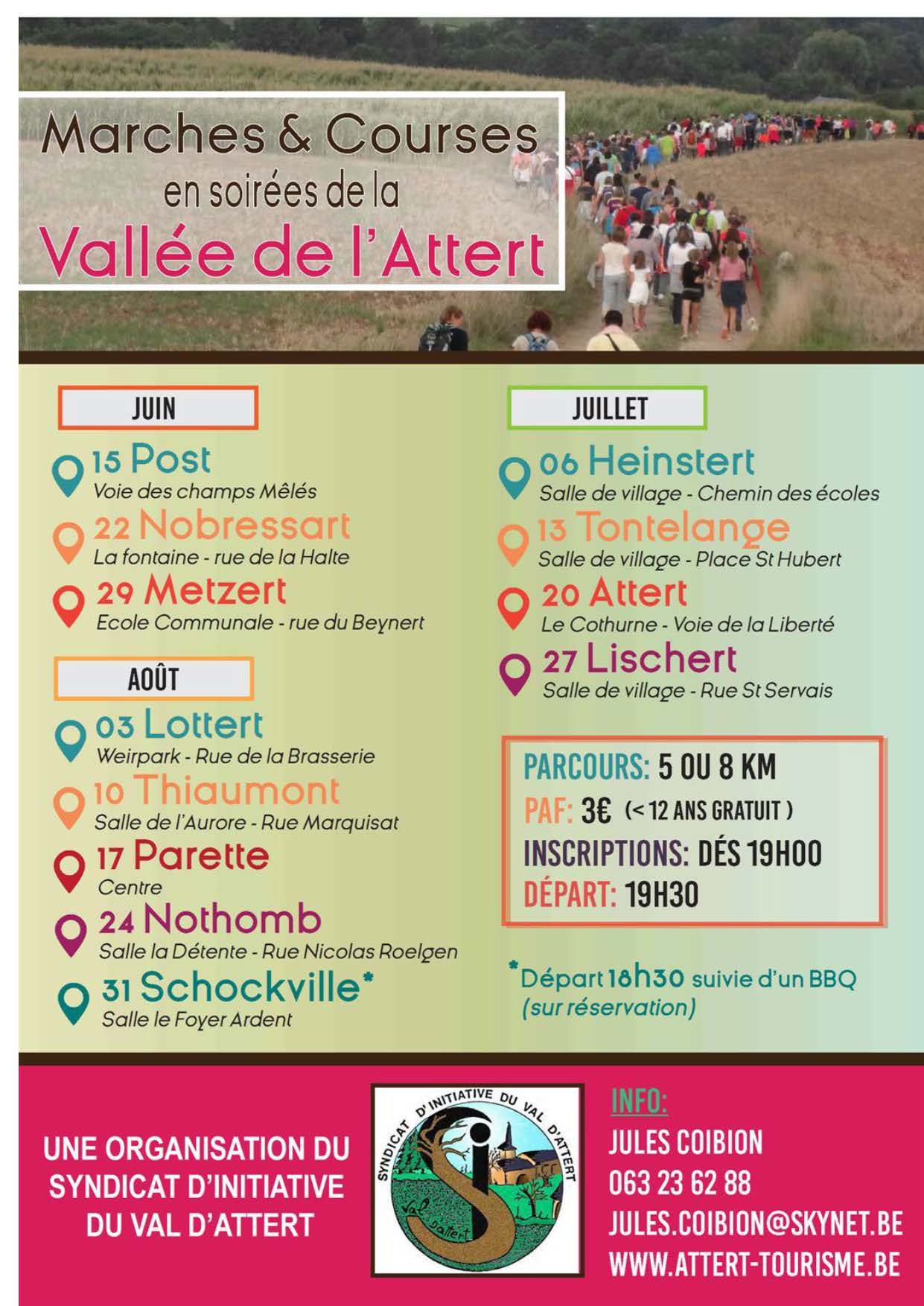 Marches et Course en Vallée de l’Attert 2017