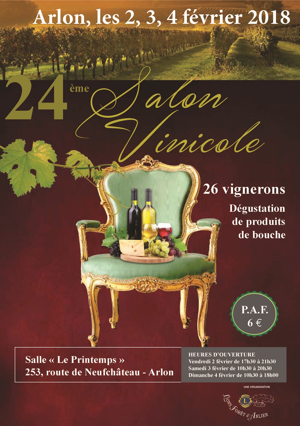 24e Salon Vinicole à Arlon