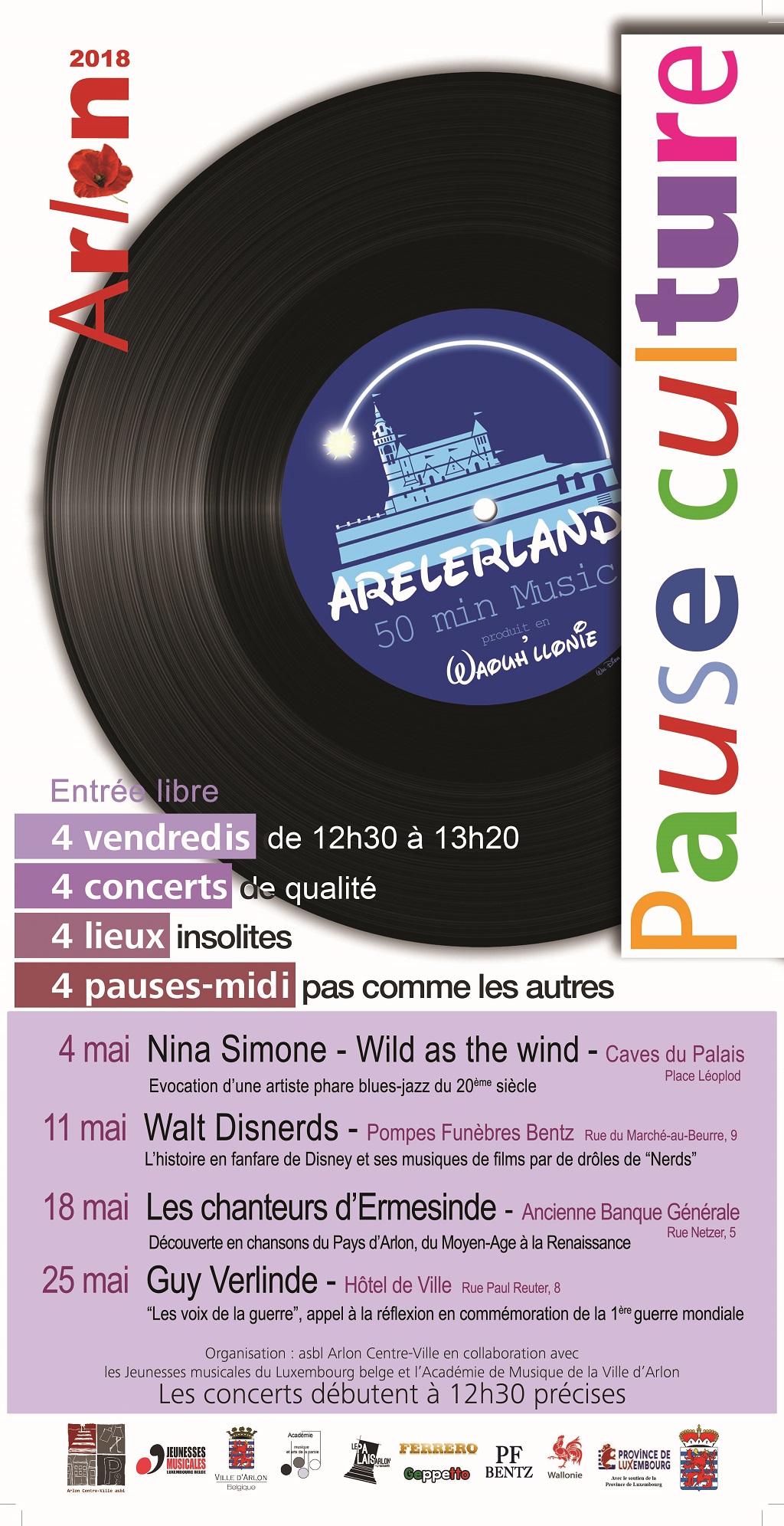 Arlon Pause Culture en Mai