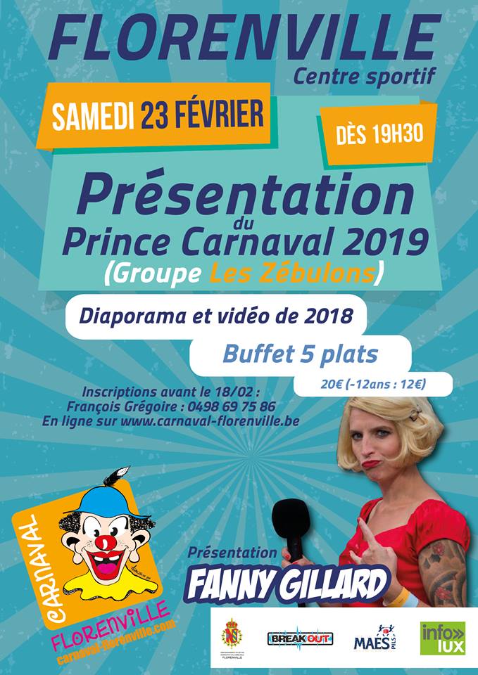 Soirée de présentation du Prince 2019 Carnaval de Florenville