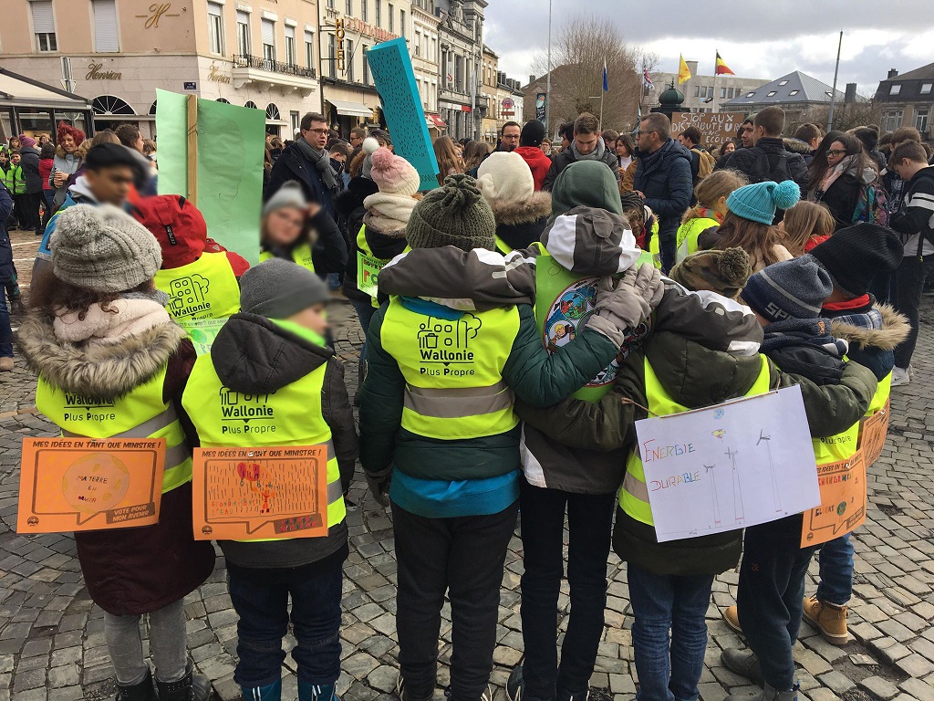 Marche pour le Climat à Arlon : l’école du Galgenberg à participé !