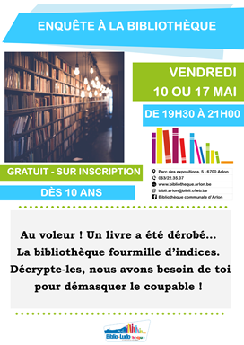 Enquête à la bibliothèque communale d’Arlon