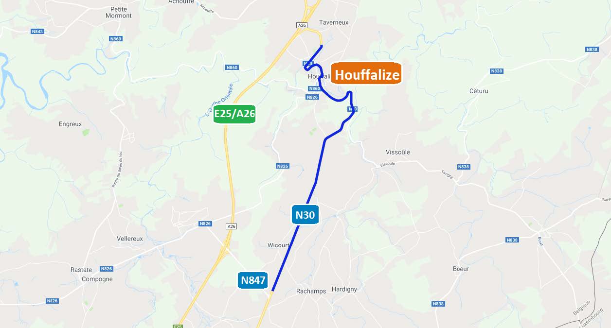 Travaux à Houffalize: N30