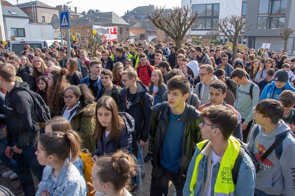 Bastogne marche pour le climat.