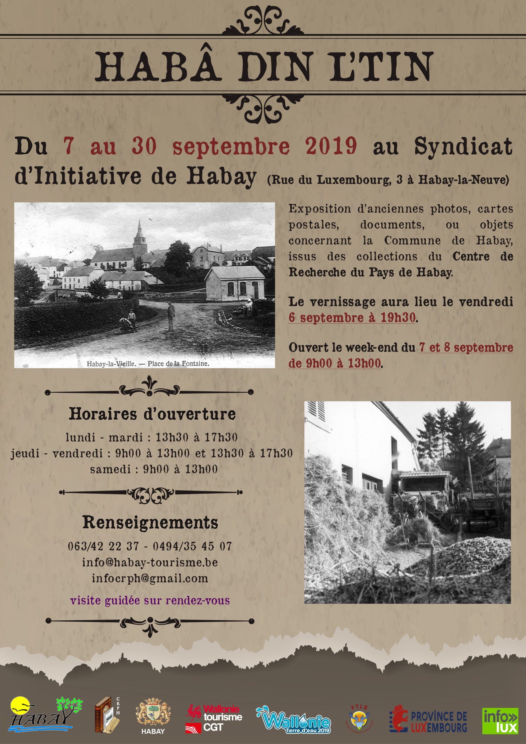 la Commune de Habay à travers l’exposition « Habâ din l’tin ».