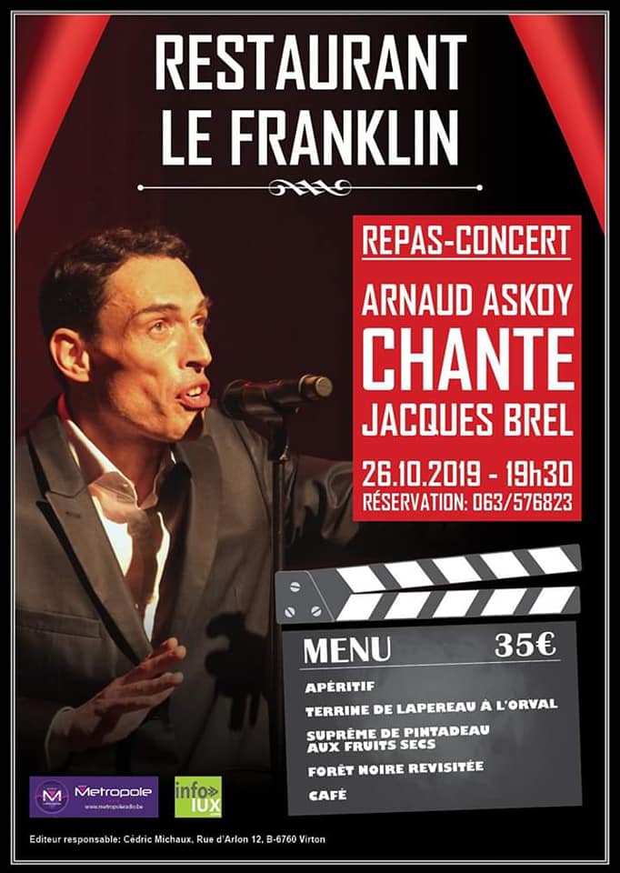 Au Franklin à Virton ARNAUD ASKOY chante JACQUES BREL