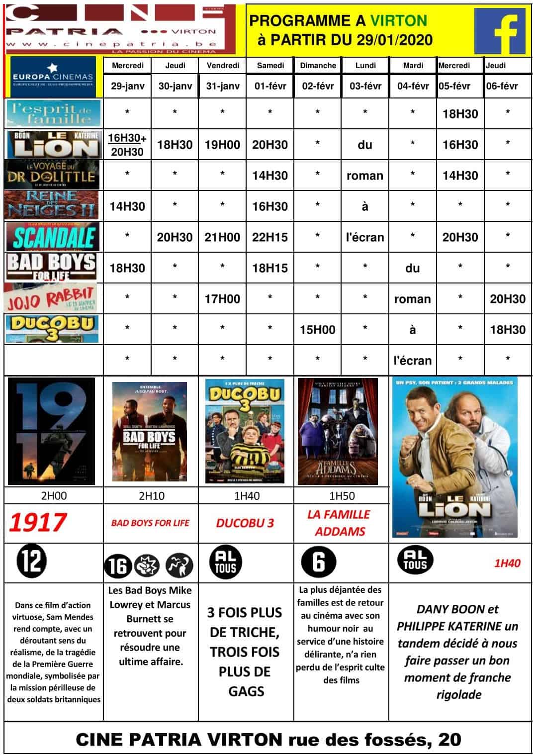 PROGRAMME VIRTON Cinema