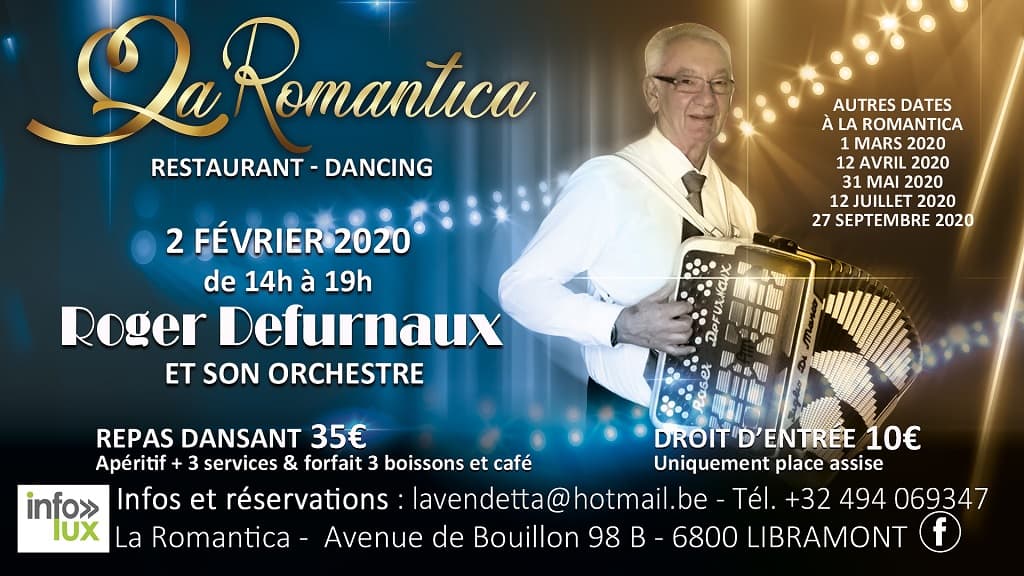 La Romantica Restaurant – Dancing Libramont : Roger Defurnaux et son orchestre