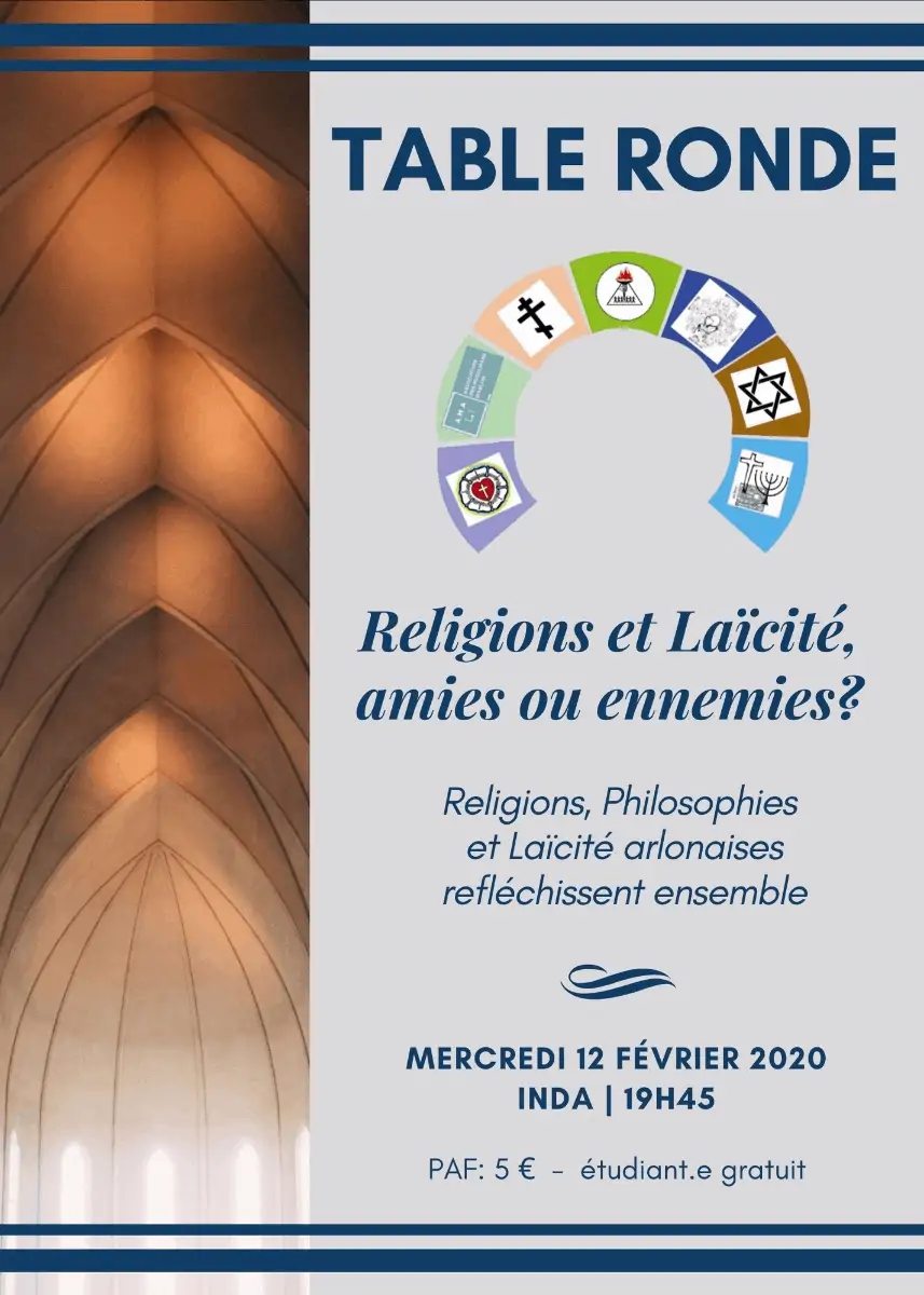 Arlon Table ronde “religions et laïcité amies ou ennemies”?