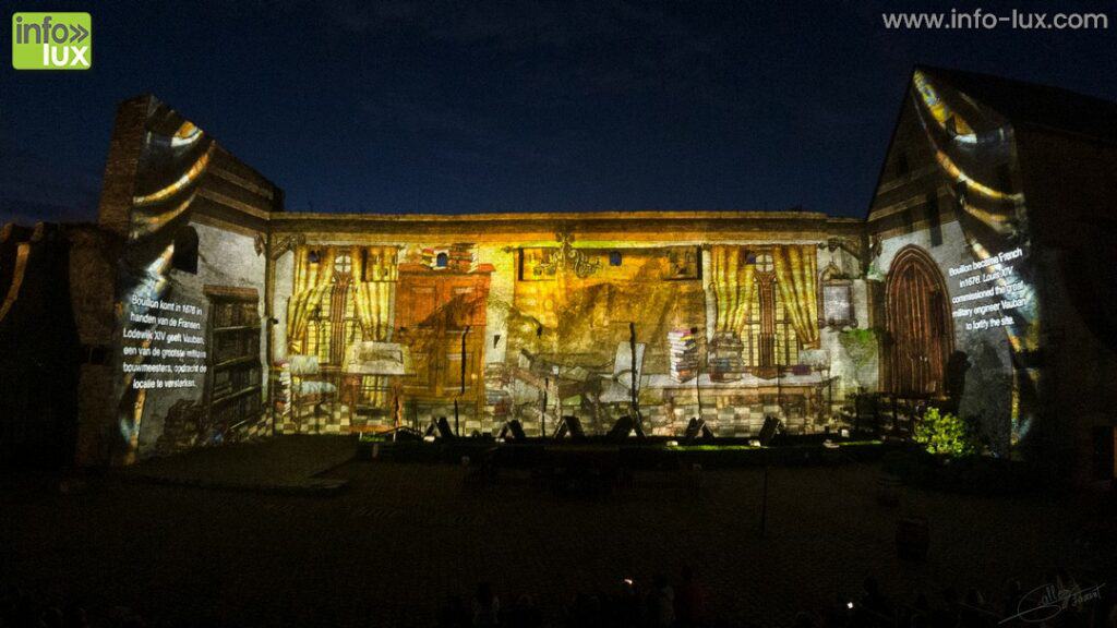 Odyssée de la Lumière au château 2021, Bouillon : photo de Laurent Gallez