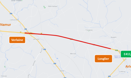 E411 Travaux entre Longlier et Verlaine uniquement vers Namur