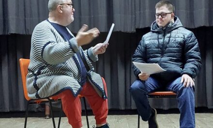 un sketch avec Vincent à Halanzy