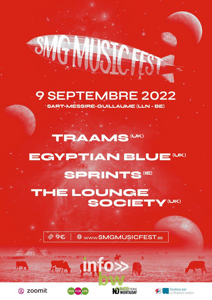 Le SMG Music Fest revient pour sa 7ème édition le vendredi 9 septembre 2022 sur la place de Sart-Messire-Guillaume en Brabant wallon à10 minutes de Louvain-la-Neuve.