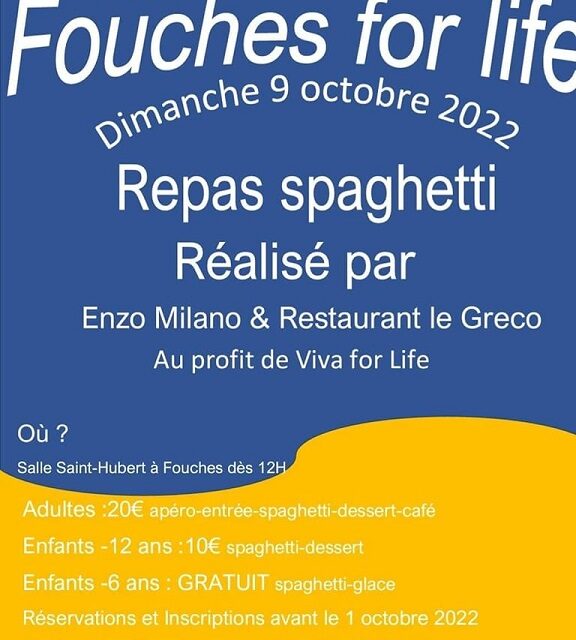 Fouches for Life : mangez pour les enfants défavorisés !