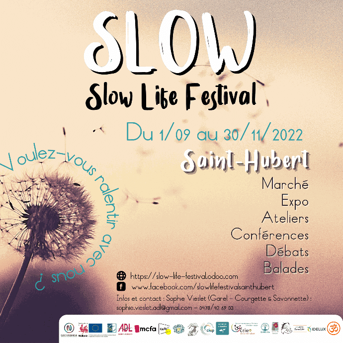 A vos marques... Prêt ? Ralentissez ! Le Slow Life Festival à Saint-Hubert vous invite à questionner le rythme de nos vies et à reprendre du temps pour soi du 1er septembre au 30 novembre 2022