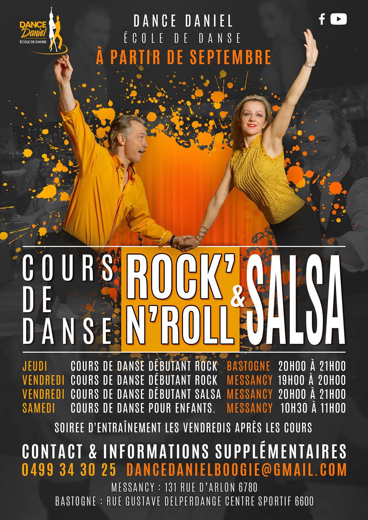  DEBUTANTS DANSE ROCK BOOGIE et DANSE SALSA Ecole de danse DANCE DANIEL à ARLON-MESSANCY