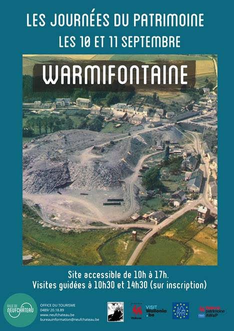 Warmifontaine > Journées du Patrimoine  Il va sans dire que l’on vous a réservé un endroit quelque peu insolite pour ces prochaines journées du patrimoine qui se dérouleront le samedi 10 et le dimanche 11 septembre.