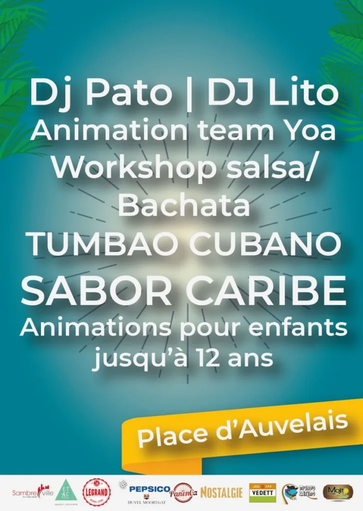 Ce weekend du 1er et 2 juillet 2023, le centre de Sambreville va vibrer aux rythmes des musique et des danses latine lors de ce premier festival Sensation Latina. Le public pourra en profiter gratuitement.