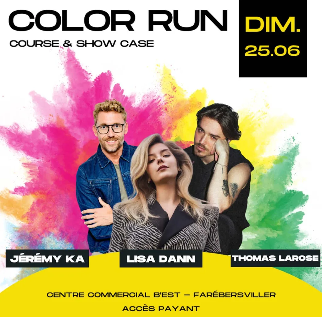 COLOR RUN avec Amir > B’EST Farébersviller
