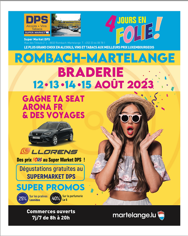 Martelange > Braderie > 4 Jours de Folie !