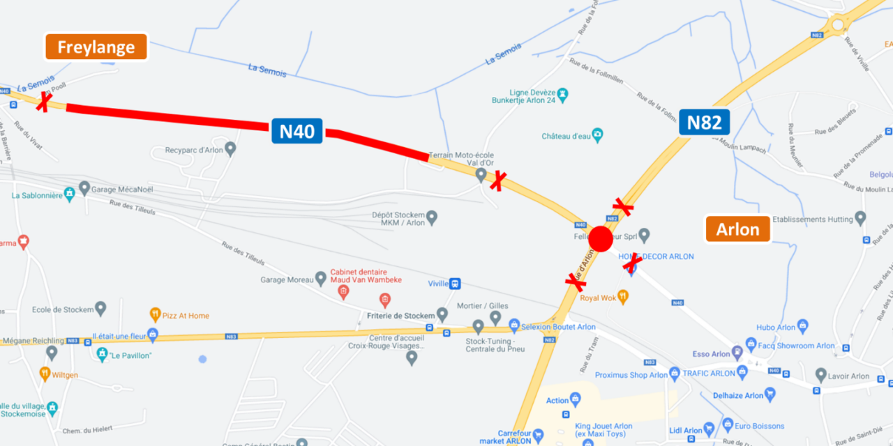 ARLON > TRAVAUX >ENTRE FREYLANGE ET WESBERGER