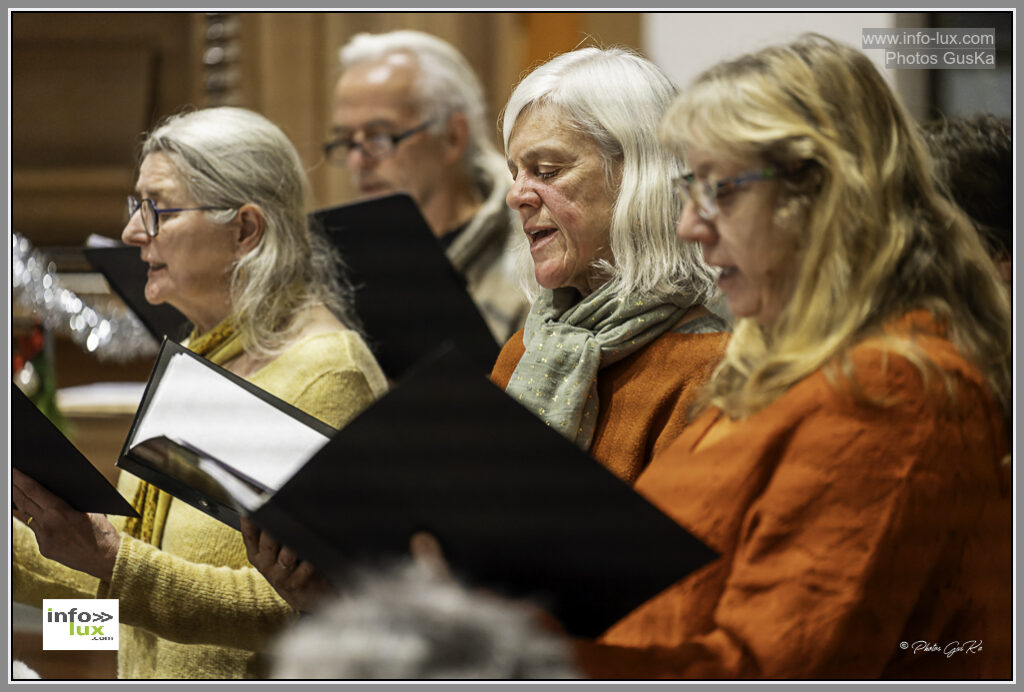 Les choristes en pleine action