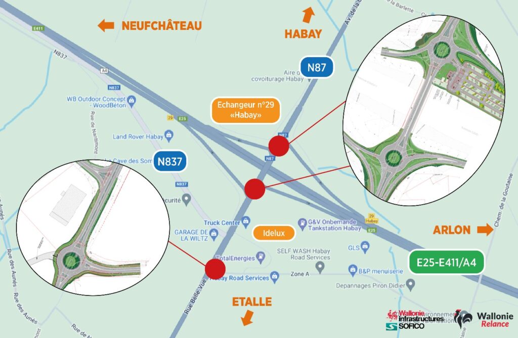 Habay > Travaux > Modernisation de l’échangeur 