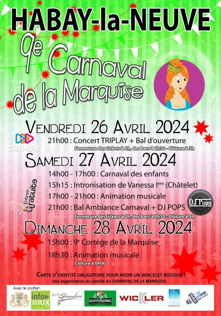 Habay > Carnaval de la Marquise > Programme