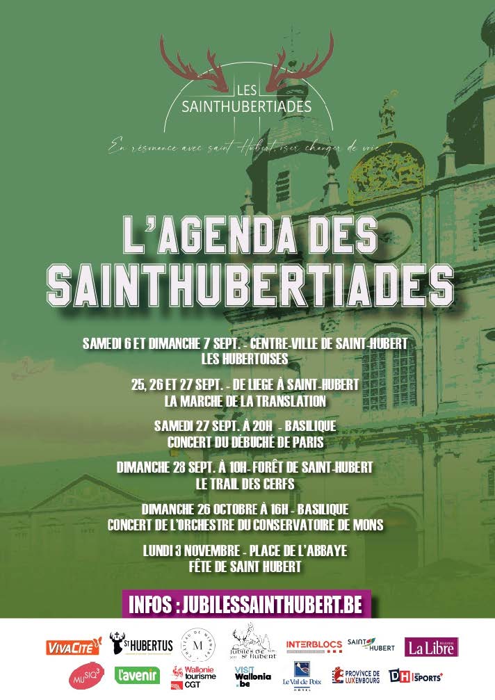 Saint-Hubert > Les Jubilés 2025-2027 > Programme