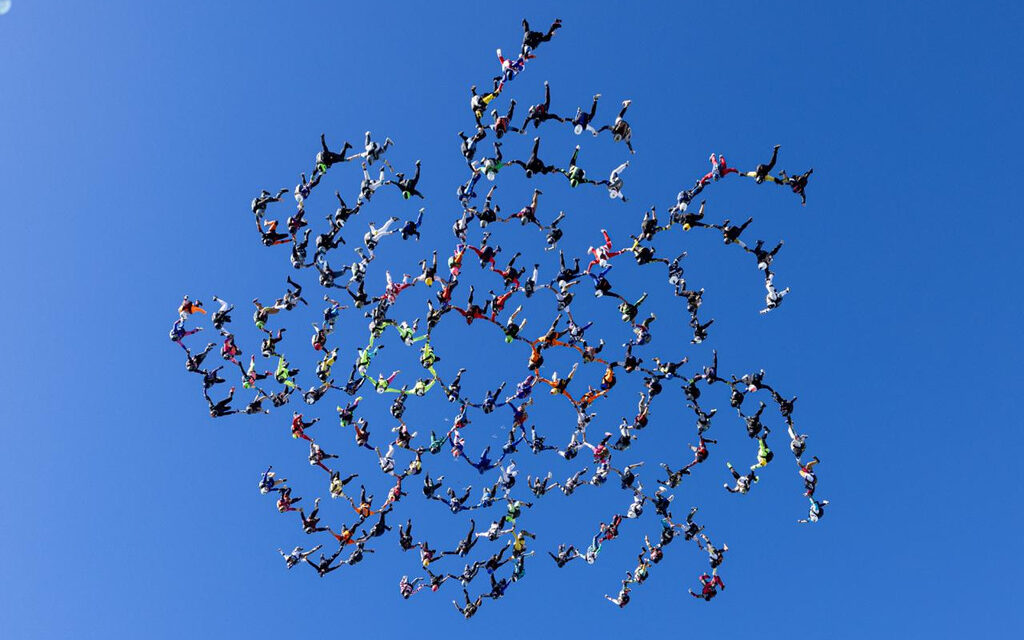 Arlon >  deux Belges à Chicago  > Record du monde en chute libre