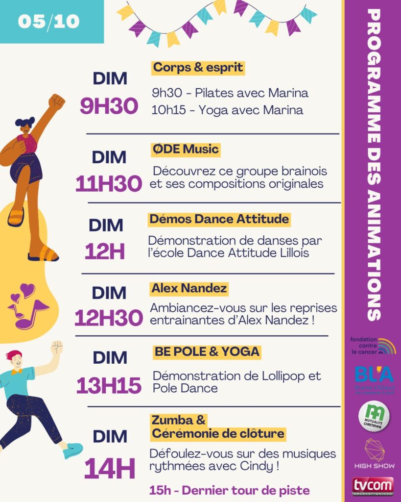 Braine-l'Alleud > Relais pour la vie > Programme