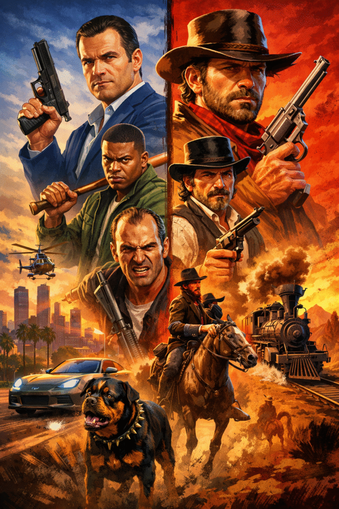 Gaming > théories > Red Dead 2 X GTA 5