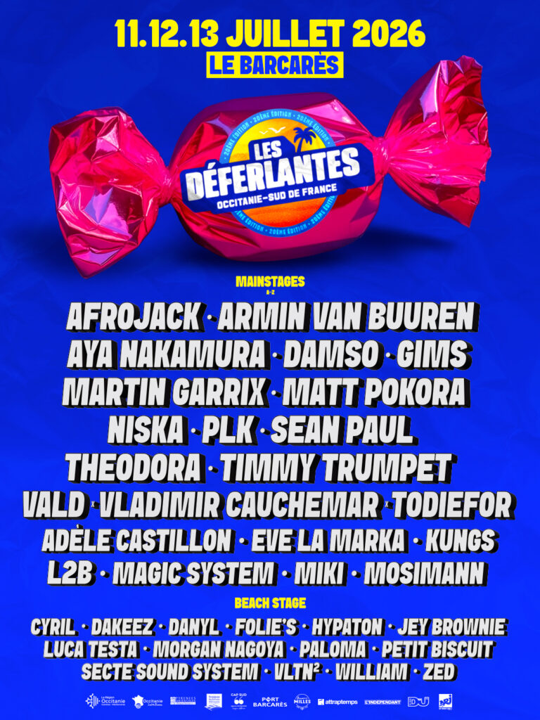 LE BARCARES > DEFERLANTES 2026 > LE FESTIVAL ANNONCE SA PROGRAMMATION COMPLETE