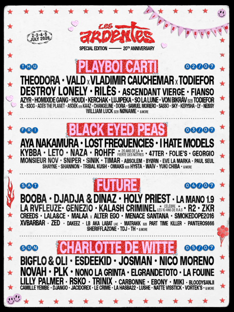 Liège > Festival > Les Ardentes > 2026