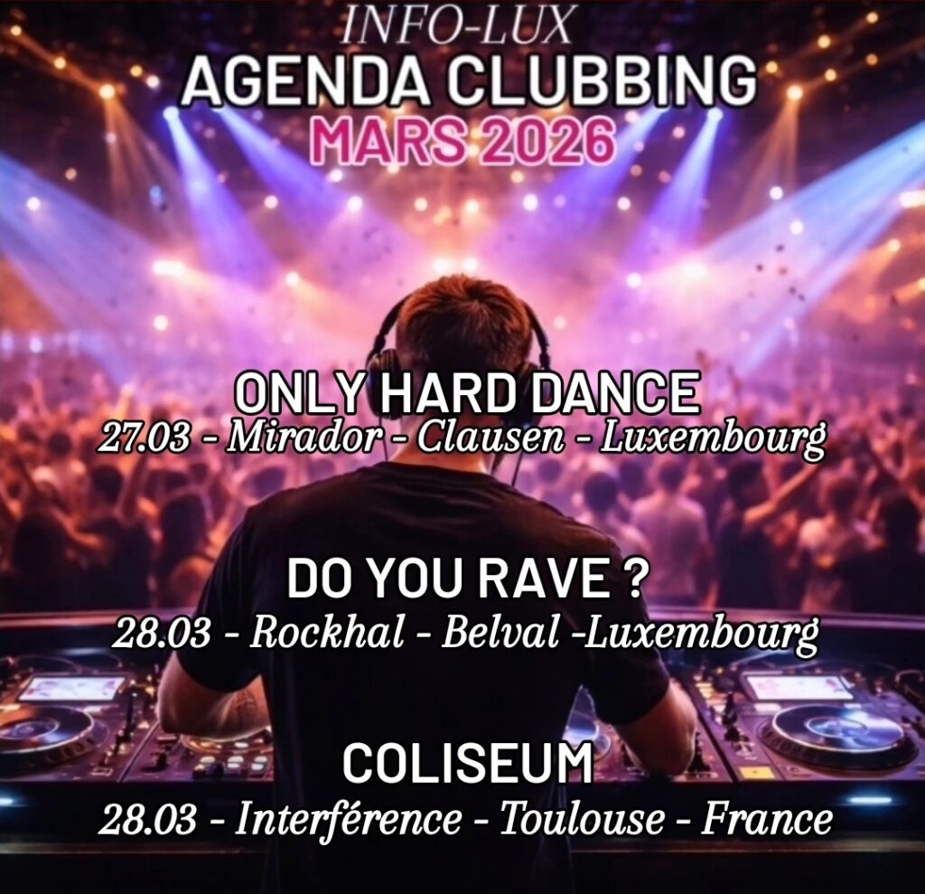 Agenda Clubbing de Mars 2026 (4/4)