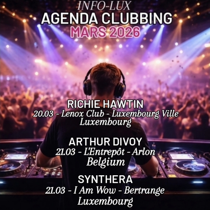 AGENDA CLUBBING MARS 2026 (3/4)