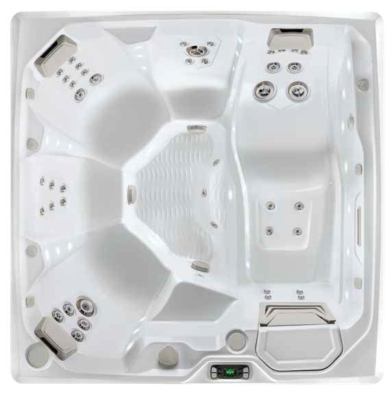 HotSpring Prism 2025 - spa 5 places vue du dessus collection Limelight