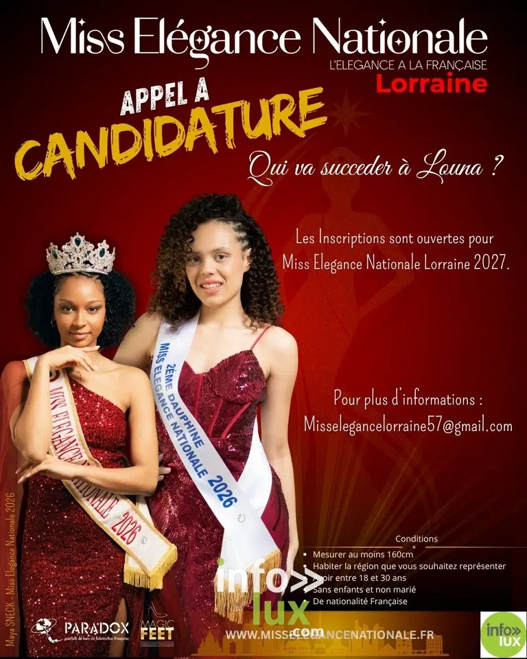 Lorraine > Élection > Miss Élégance Nationale