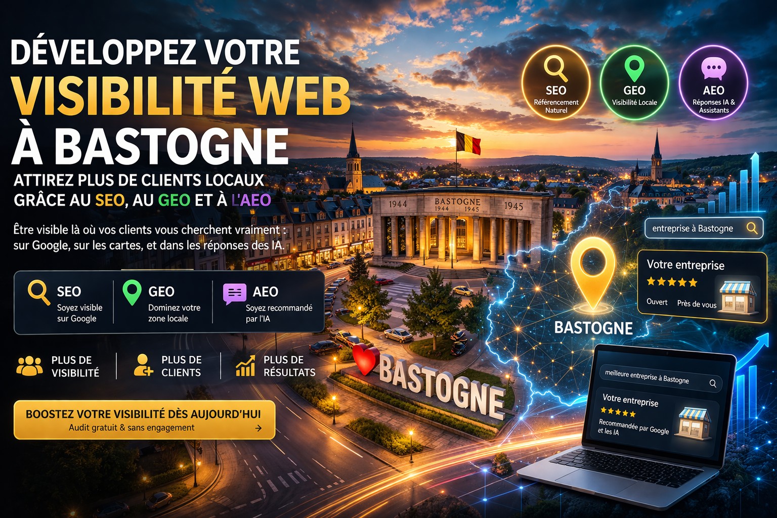 Référencement local à Bastogne et en Ardenne