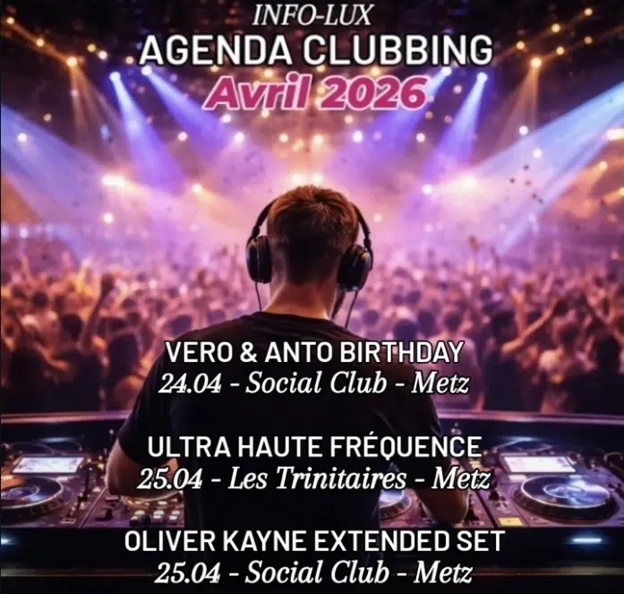 AGENDA CLUBBING AVRIL 2026 (4/4)